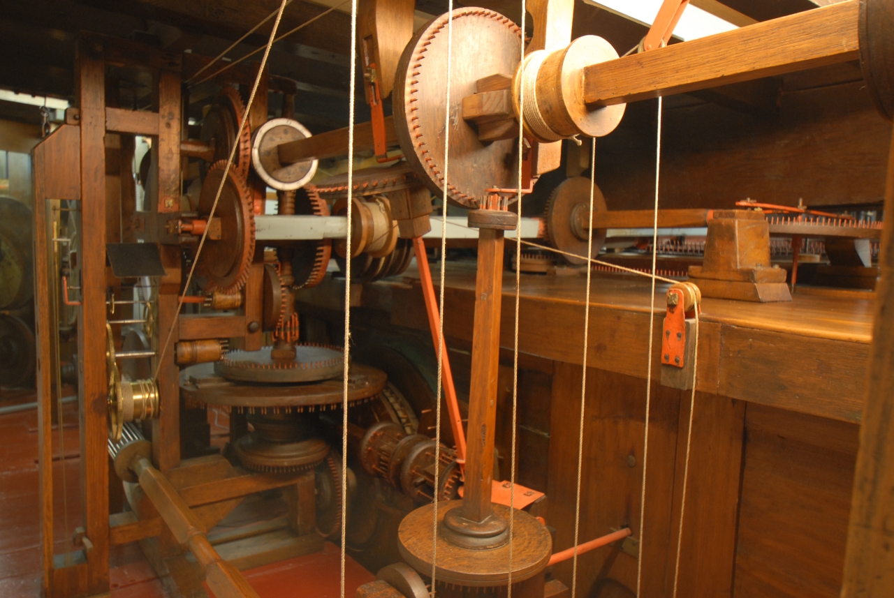 Het radarwerk in het centrale deel van het Planetarium