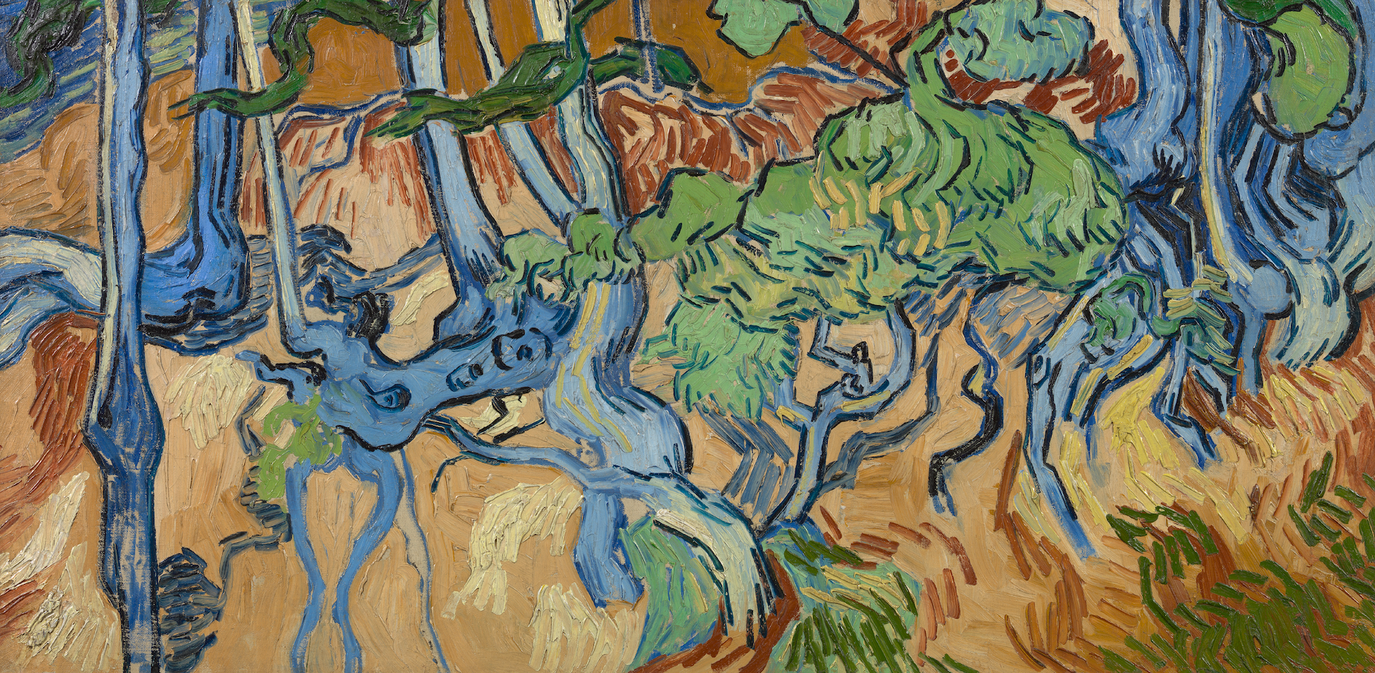 Het laatste schilderij van Van Gogh: Boomwortels. Vincent van Gogh, Auvers-sur-Oise, 27 juli 2020, Collectie: Van Gogh Museum (Vincent van Gogh Stichting)
