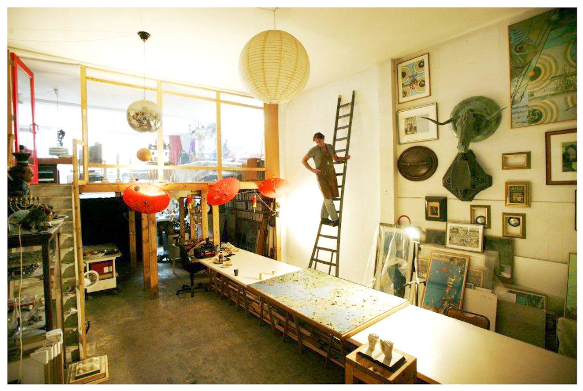 Harald Vlugt in his studio. Photo: Hans de Bruijn