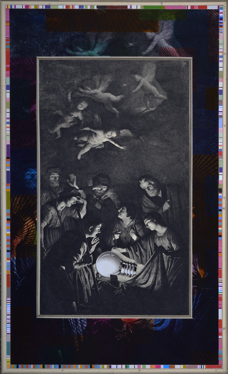 'Light my fire', 45 x 24 cm. Collage, 2021. Collection artist