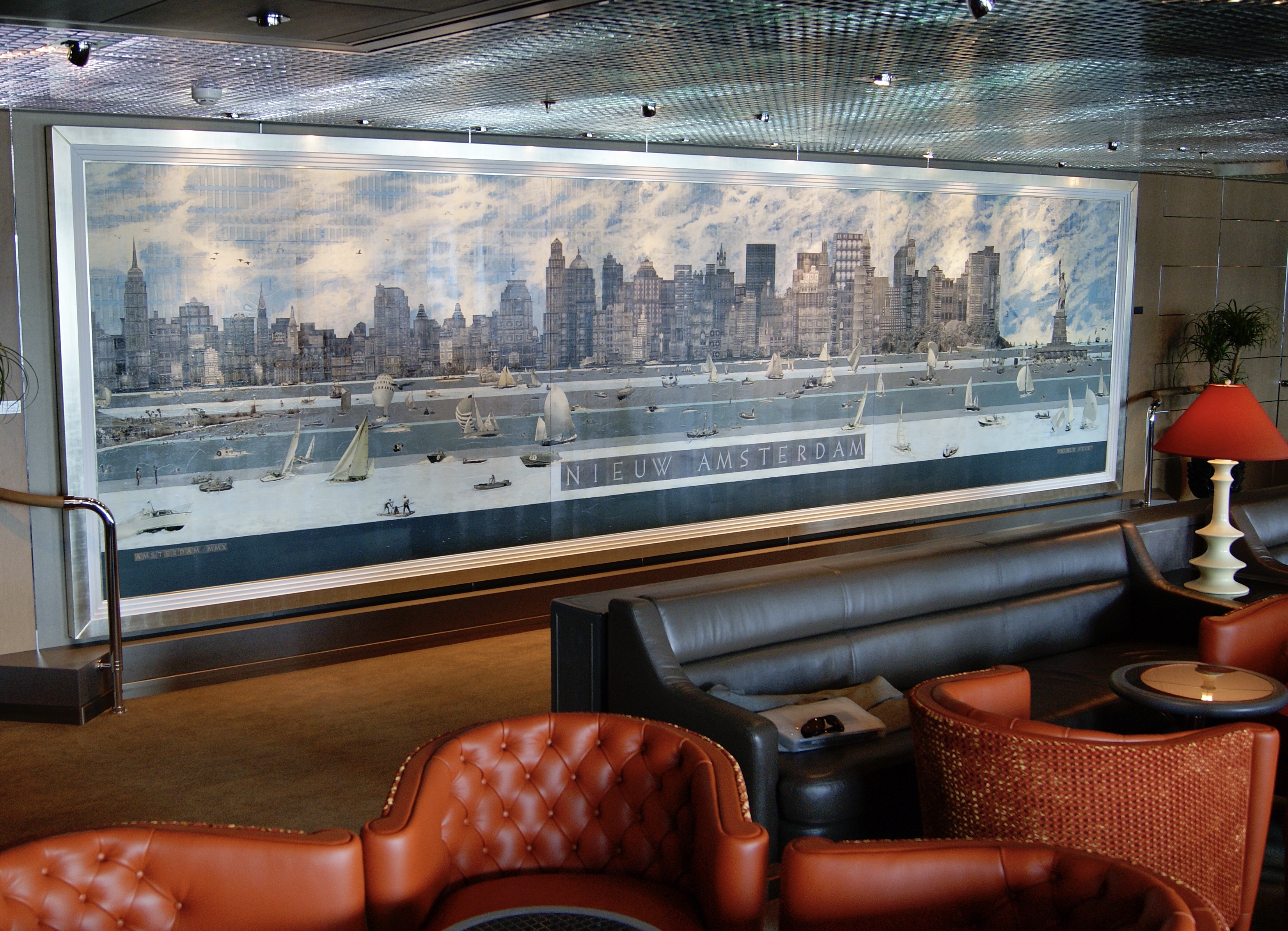 ‘New Amsterdam’ 2009. 200 x 700 cm. Collage/mixed media. Collection HAL