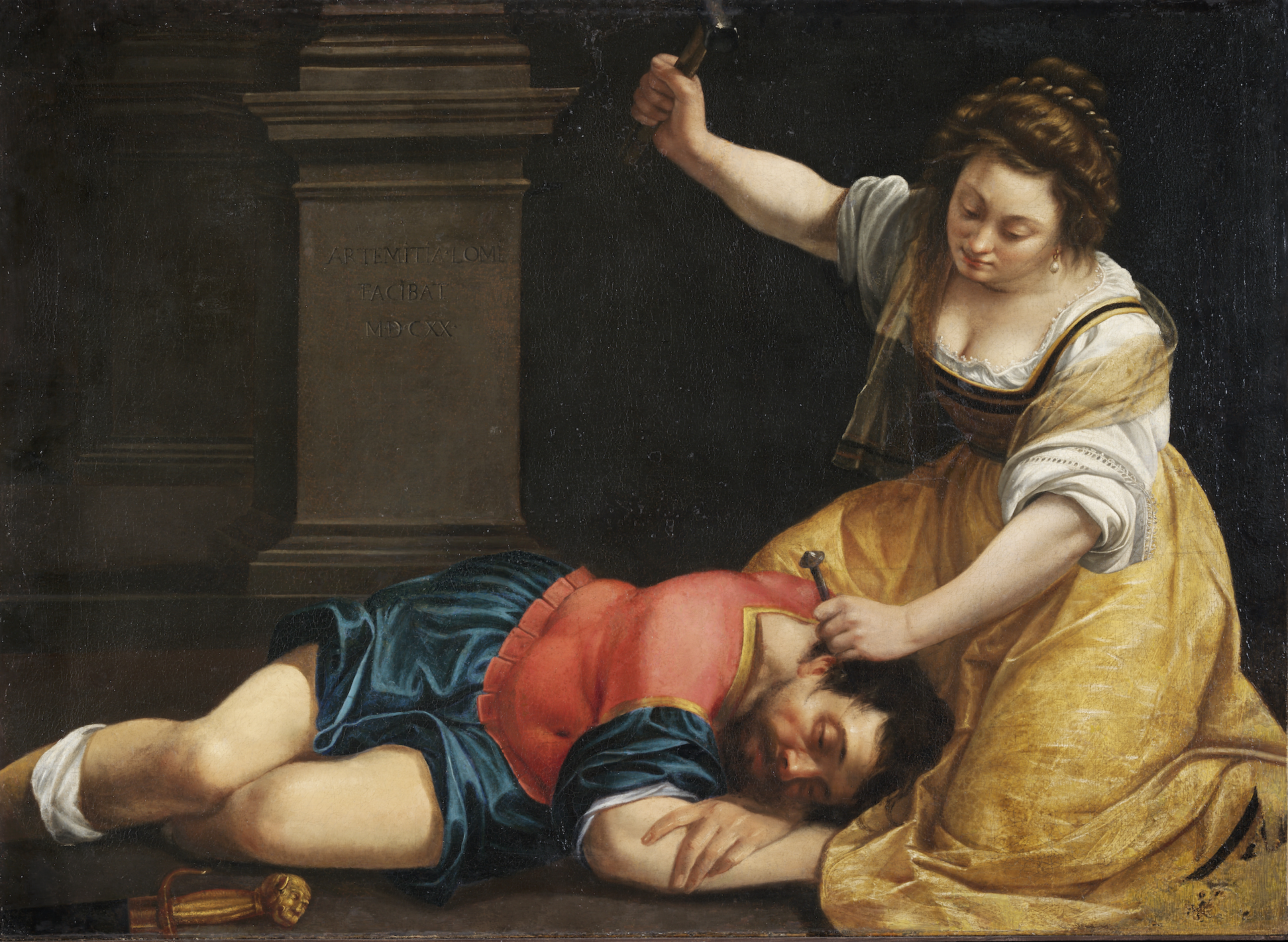 Artemisia Gentileschi, Jaël en Sisera, 1620, Museum of Fine Arts, Budapest