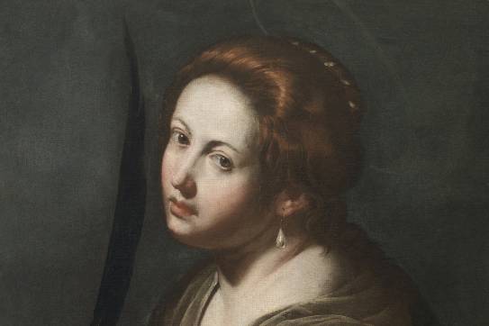 Artemisia Gentileschi, Santa Lucia (detail), 1636-38, Private collection