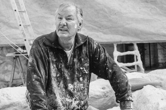 Armando in zijn atelier (detail), 1993, collectie RKD, foto Conny Meslier