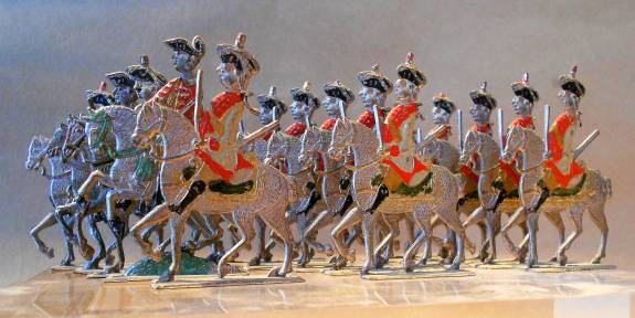 de eerste tinnen speelgoedfiguren uit ca. 1775 (Nürnberger und Fürther Waren)