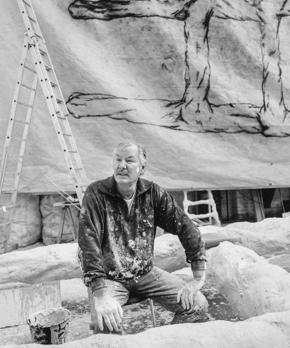 Armando in his studio in 1993, collection RKD, photo Conny Meslier